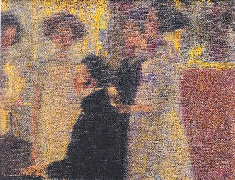 Gustav Klimt Schubert am Klavier I